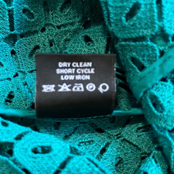 Carlisle Collection Diamond Print Turquoise Jacket, Women's Size 10 - Picture 8 of 11